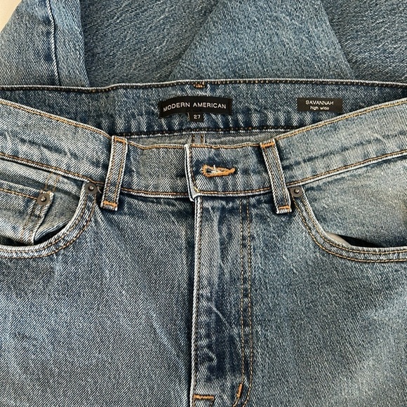 Modern American Savannah High-Rise Wide-Leg Jeans Size 27 - Picture 6 of 9